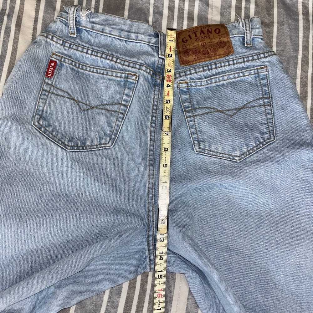 Gitano High Rise High Waisted Light Wash Mom Jean Denim Shorts Size 14 - Picture 9 of 12